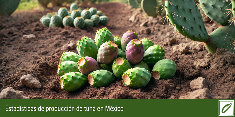 Archivos de Excel con los datos de la producción de tuna en México