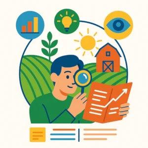 Amplía tu visión al integrar información para ver más allá de lo inmediato en el sector agrícola.