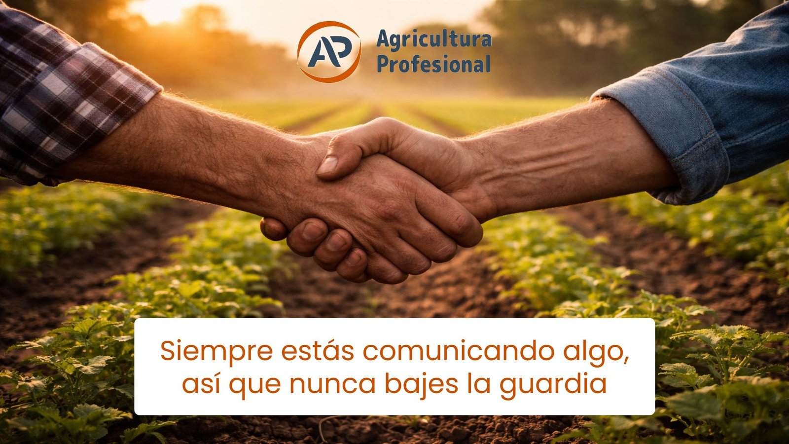 Siempre estás comunicando algo, así que nunca bajes la guardia
