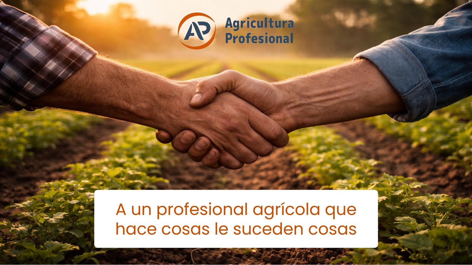 A un profesional agrícola que hace cosas le suceden cosas